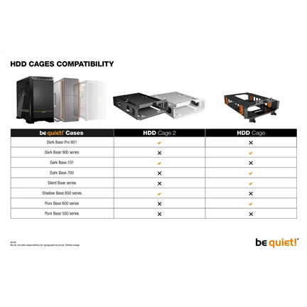 BE QUIET HDD Cage 2 - fehér