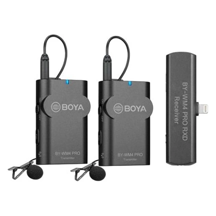 BOYA BY-WM4 Pro-K4  2.4GHz Univerzális vezetéknélküli szett (iOS | 1+2)