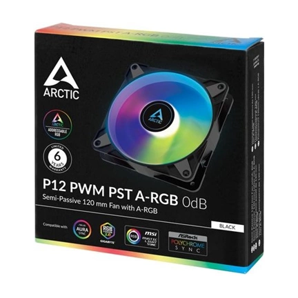 COOLER ARCTIC P12 PWM PST A-RGB 0dB (Black)