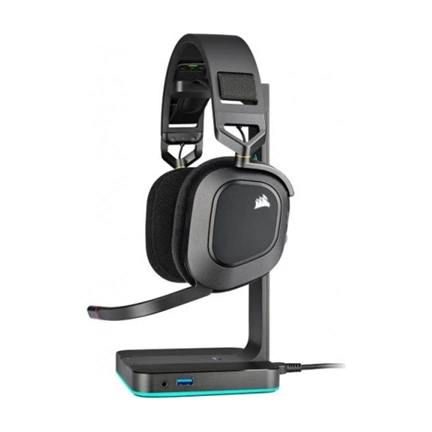 CORSAIR HS80 RGB Wireless Premium Gaming Headset with Spatial Audio — Carbon (EU)