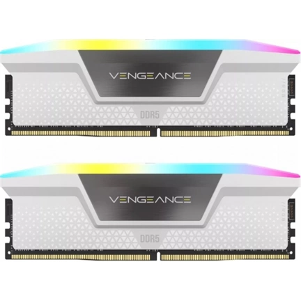 CORSAIR Vengeance RGB DDR5 6000MHz CL40 64GB Kit2 White