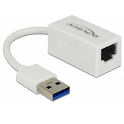 DELOCK Átalakító USB 3.0 to Gigabit LAN kompakt, fehér