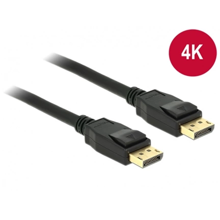 DELOCK Cable Displayport 1.2 dugó > Displayport dugó 4K 1 m (83805)