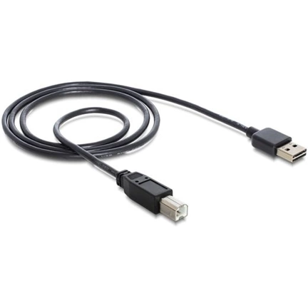 DELOCK Cable EASY-USB 2.0-A male -> USB 2.0-B male 1 m