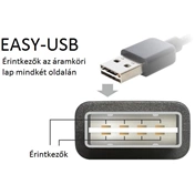 DELOCK Cable EASY-USB 2.0-A male -> USB 2.0-B male 1 m