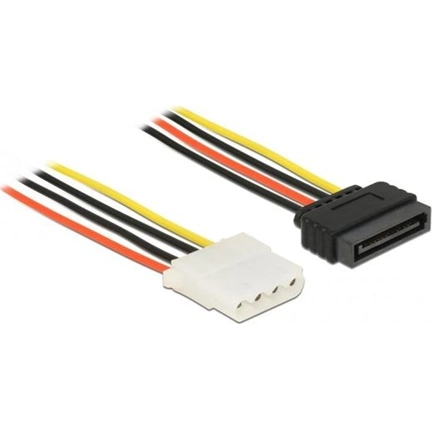 DELOCK Cable SATA 15pin apa > 4pin anya tápkábel - 0,2m (60136)