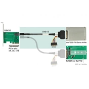 DELOCK Cable SFF-8643 dugó > U.2 SFF-8639 dugó + SATA tápcsatlakozó 50 cm (84819)