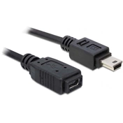 DELOCK Cable USB 2.0 mini-B Extension male/female 1m (82667)