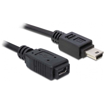 DELOCK Cable USB 2.0 mini-B Extension male/female 1m (82667)