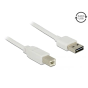 Delock Easy-USB -> USB 2.0 B M/M adatkábel 5m fehér