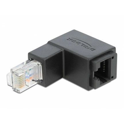 Delock RJ45 adapter apa 90 fokos lefelé néző > RJ45 aljzat, Cat.6 UTP