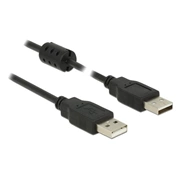 Delock USB 2.0 A dugó > USB 2.0 A dugó fekete - 0,5 m