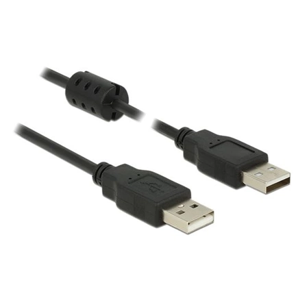 Delock USB 2.0 A dugó > USB 2.0 A dugó fekete - 0,5 m