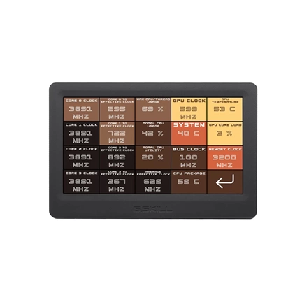 G.SKILL WigiDash 7-inch touch display widget dashboard