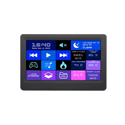 G.SKILL WigiDash 7-inch touch display widget dashboard