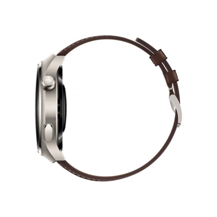 HUAWEI Watch 4 Pro - Dark Brown Leather Strap