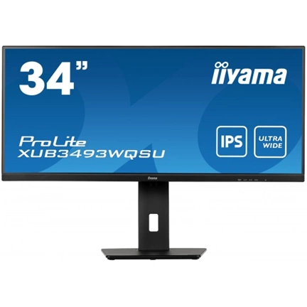 IIYAMA ProLite XUB3493WQSU-B5 34" IPS ultra-wide screen with height adjustable stand