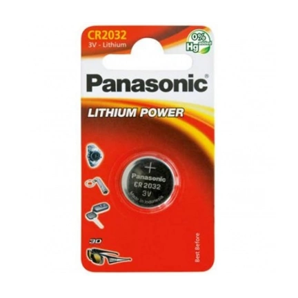 Panasonic gombelem CR2032 Lithium 220mAh 1db