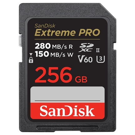 SANDISK Extreme Pro SDXC UHS-II V60 C10 280/150MB/s 256GB (215493)