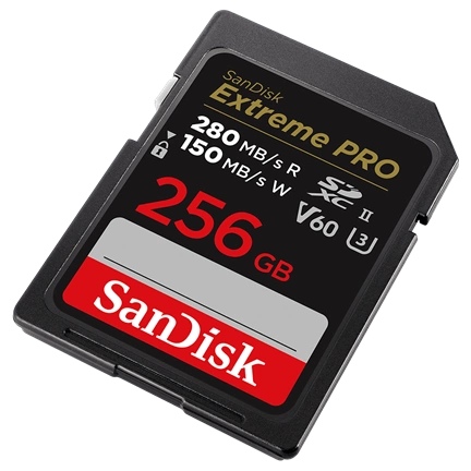 SANDISK Extreme Pro SDXC UHS-II V60 C10 280/150MB/s 256GB (215493)