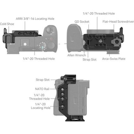 SmallRig Half Cage f/Sony Alp. 6700/6600/6500/6400