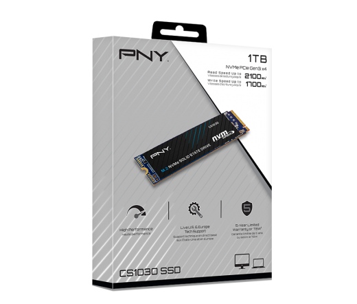 PNY CS1030 M.2 NVMe PCIe Gen3 x4 SSD 1TB