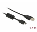 Delock Cable USB-B mini 4pin Hirose > USB-A 1,5m 