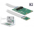 Delock Adapter M.2 Key A+E male > Mini PCI-E